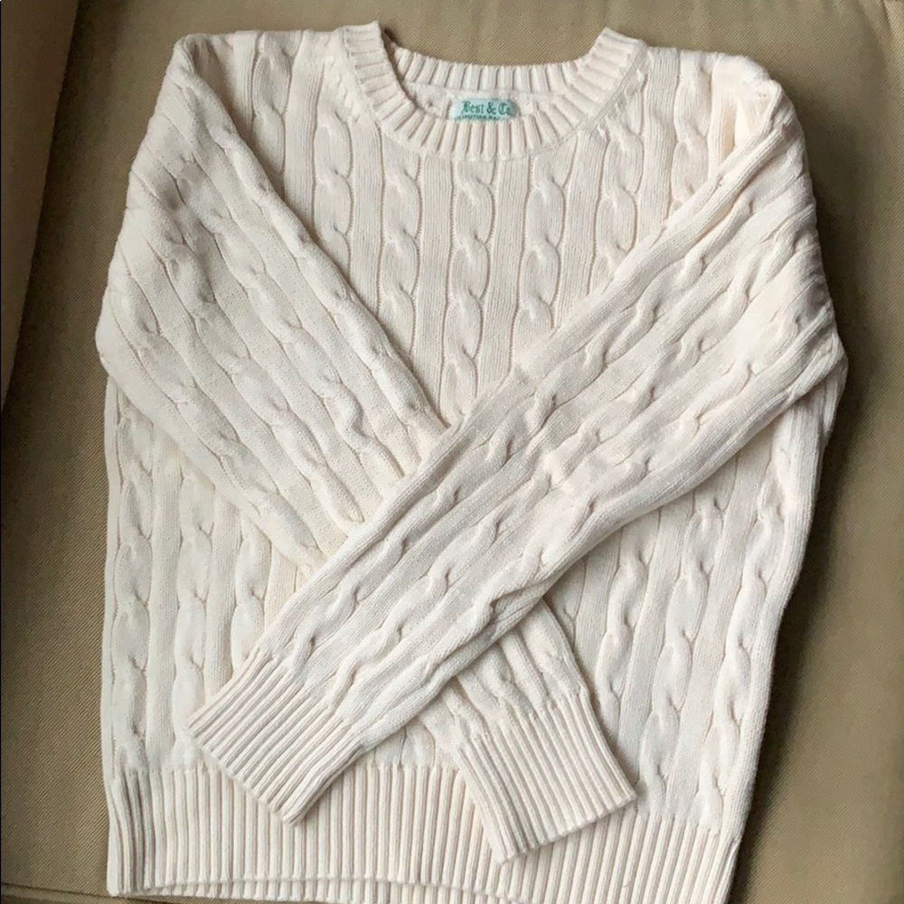 Best and Co Boys Ivory Cotton Sweater Size 6